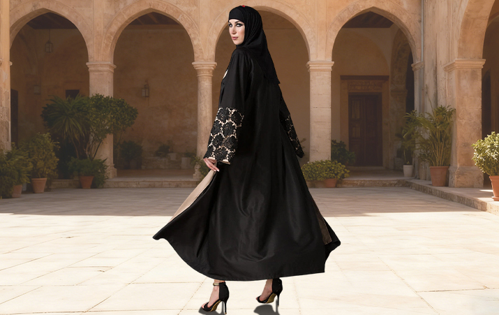 Fabraic Ceannscarf Arabach Agus Róba